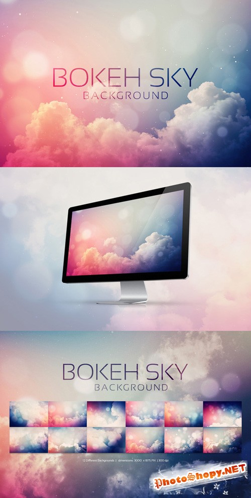 12 Bokeh Sky Backgrounds