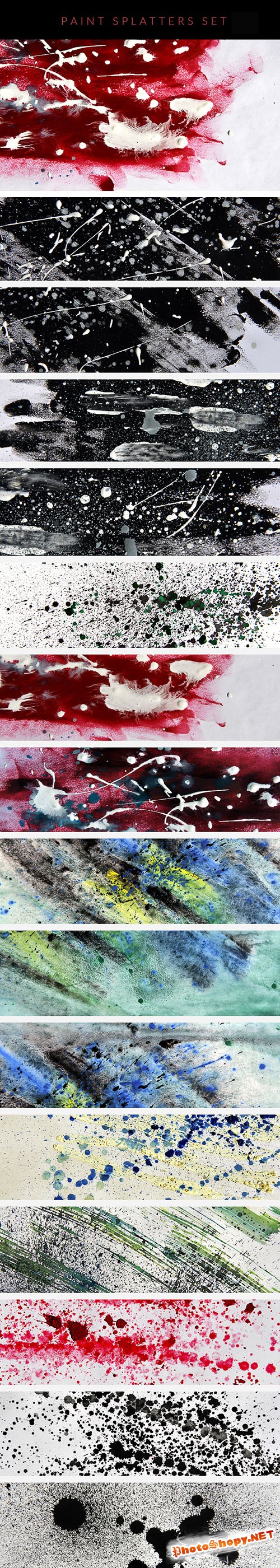 Paint Splatters Textures Set 1