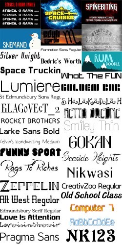 Сборник шрифтов ( часть 15) / Collection of fonts ( Part 15 ) 