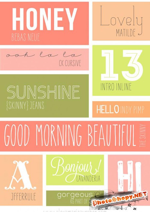 Fonts Collection - Postcard TTF