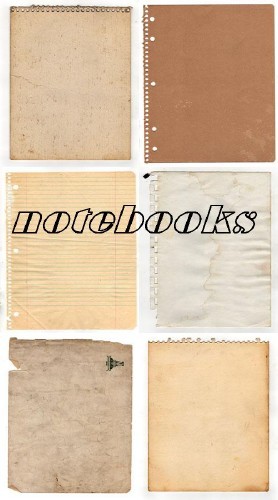 Коллекция старых листов записных книжек