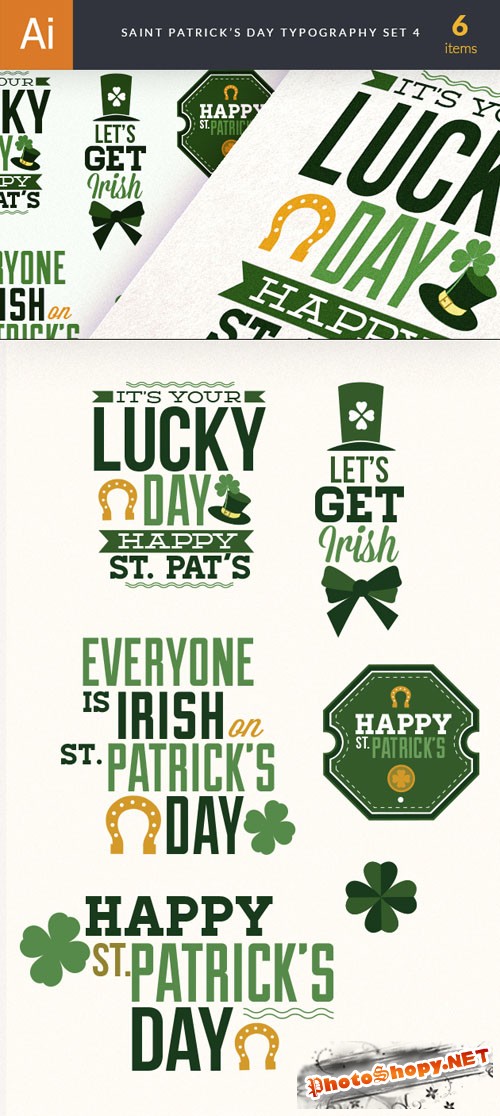 Saint Patrick's Day Vector Illustrations Pack 4