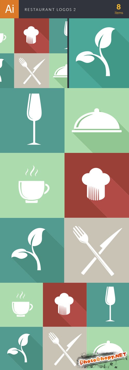 Restaurant Logos Vector Illustrations Pack 2