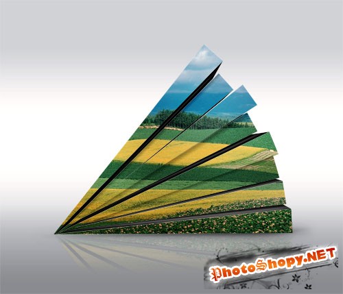3D Wall Photography Mock Up PSD Template #2
