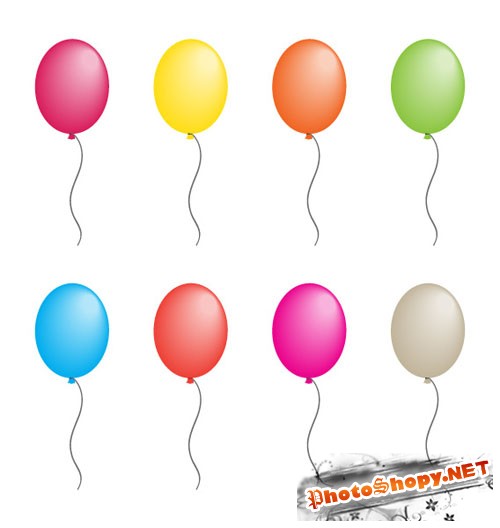 Colorful Balloon Vector Template