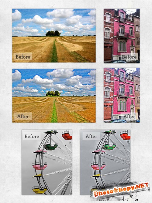 HDR Photo Effect Photoshop Actions