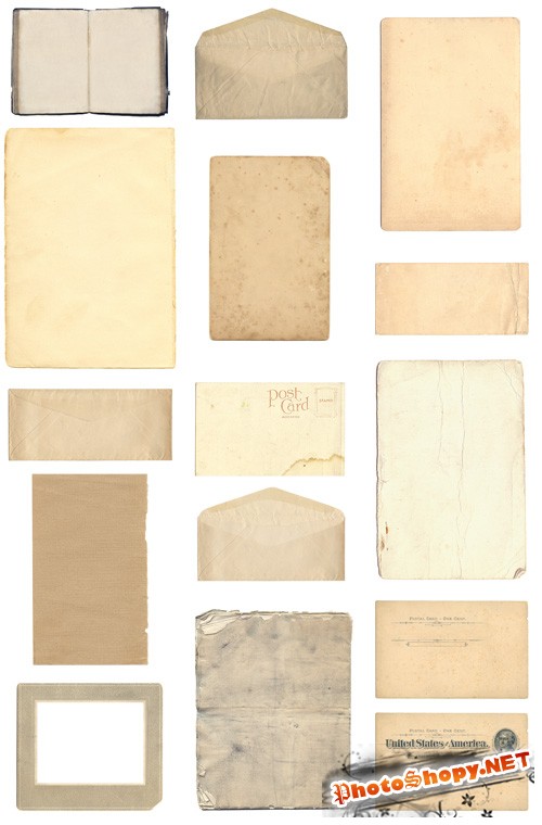 Vintage Paper Textures Set
