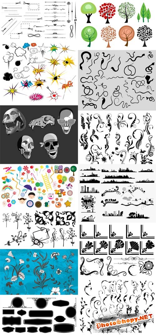 Photoshop Brushes and Vector Collection