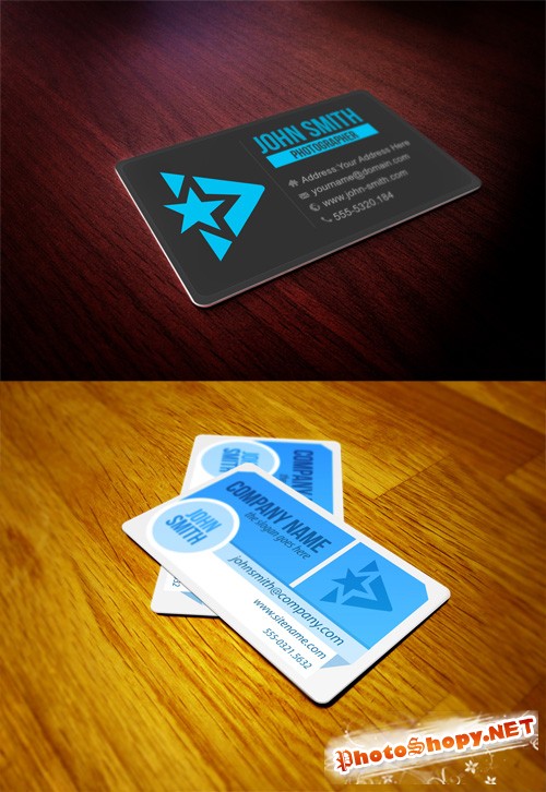 2 Business Card Mock up Collection PSD