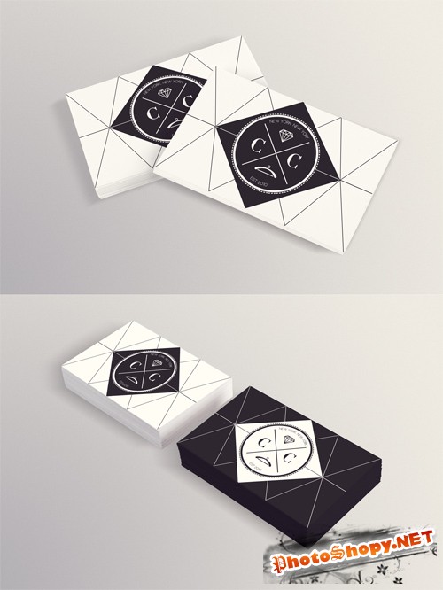 Photorealistic Business Card Mock up PSD