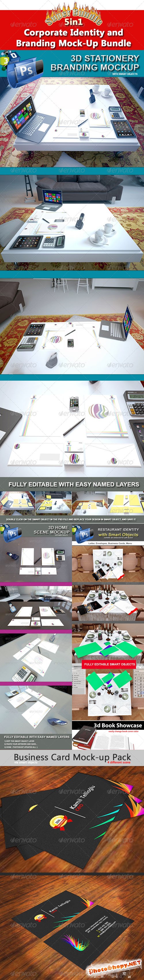 GraphicRiver - Corporate Identity and Branding Mock-Up Bundle 5092397