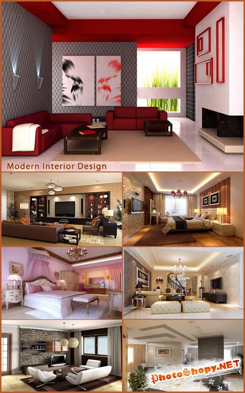 Новые дизайны гостиной комнаты и спальни