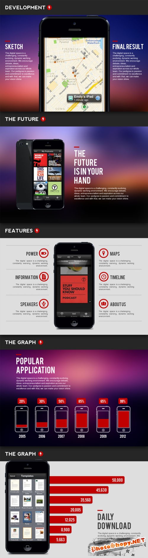 Creativemarket - App Power PowerPoint Template
