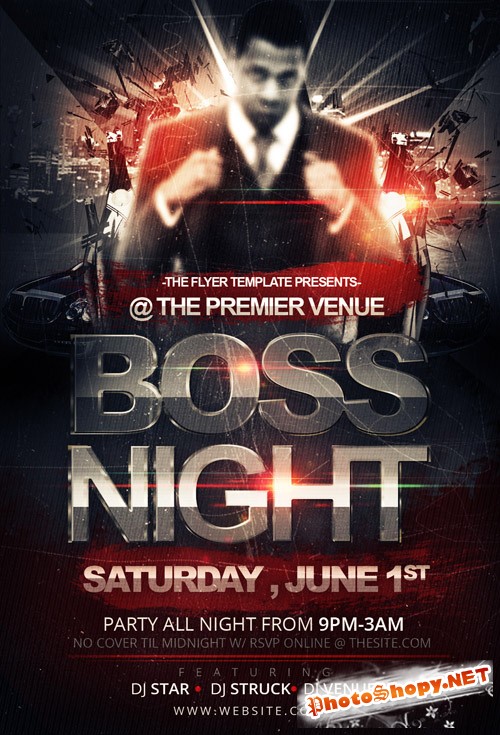 Boss Night Flyer Template