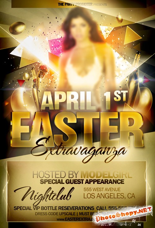 Easter Flyer Template PSD
