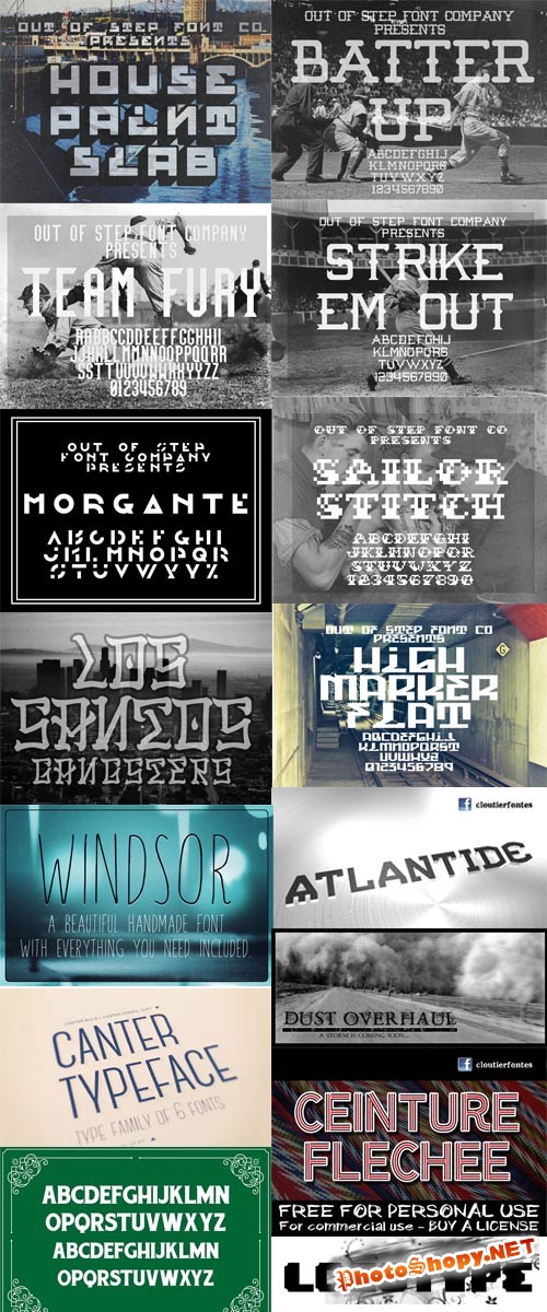 152 Commercial Fonts Collection
