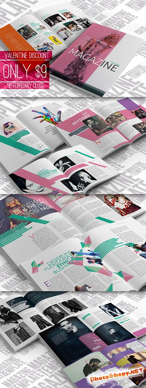 CreativeMarket - InDesign Magazine Template