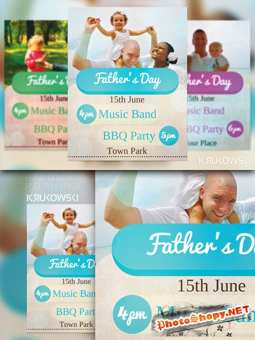 CreativeMarket - Father's Day Flyer