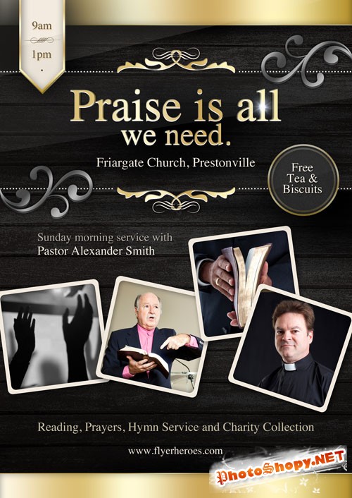 Flyer PSD - Praise is All We Need