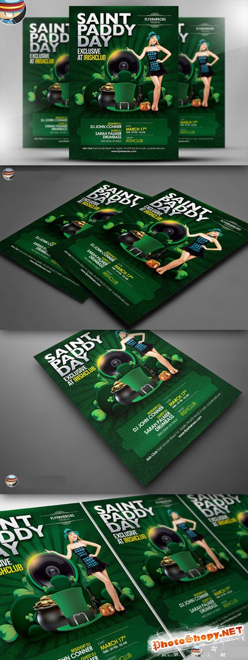 CreativeMarket - Saint Paddy's Day Exclusive Flyer
