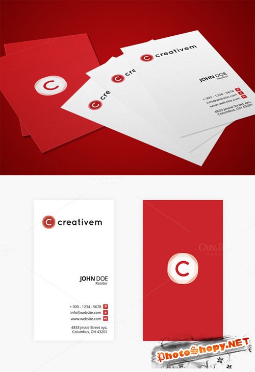 CreativeMarket - Minimal Business Card Template 1