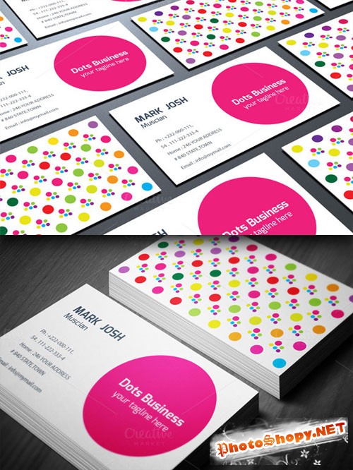 CreativeMarket - Doted Business Card