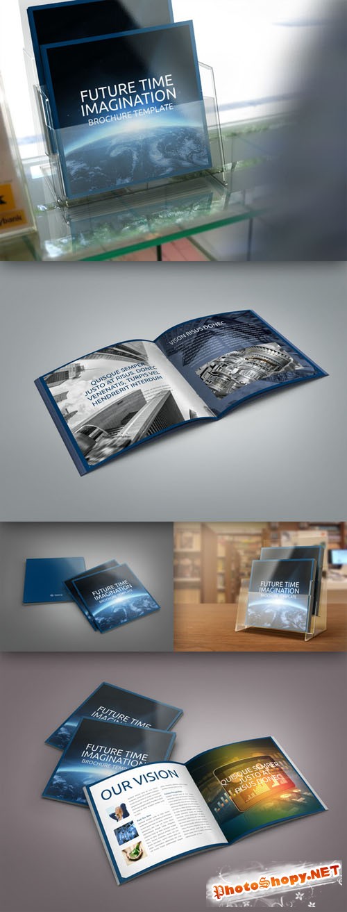 CreativeMarket - Squere Indestigne Template Brochure