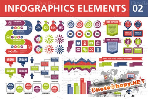 CreativeMarket - Infographics Elements 02