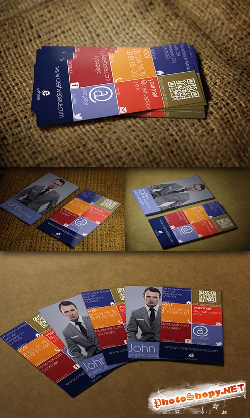 CreativeMarket - Metro Business Card - PSD Template
