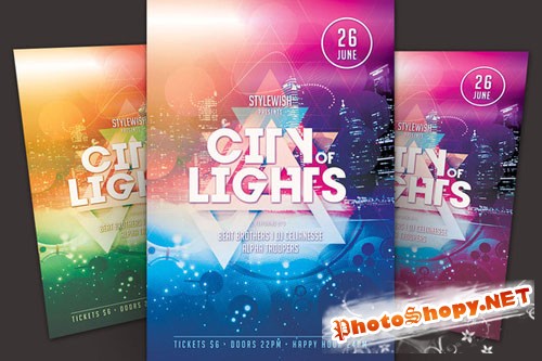 CreativeMarket - City of Lights Flyer