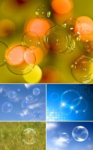 Мыльные пузыри (набор фонов)