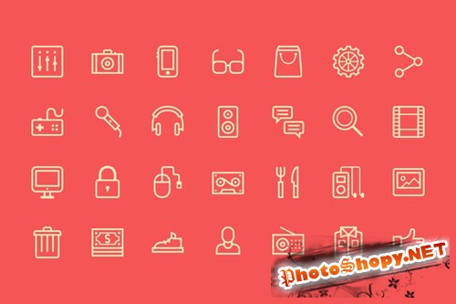 CreativeMarket - Outline Live Icons 26790