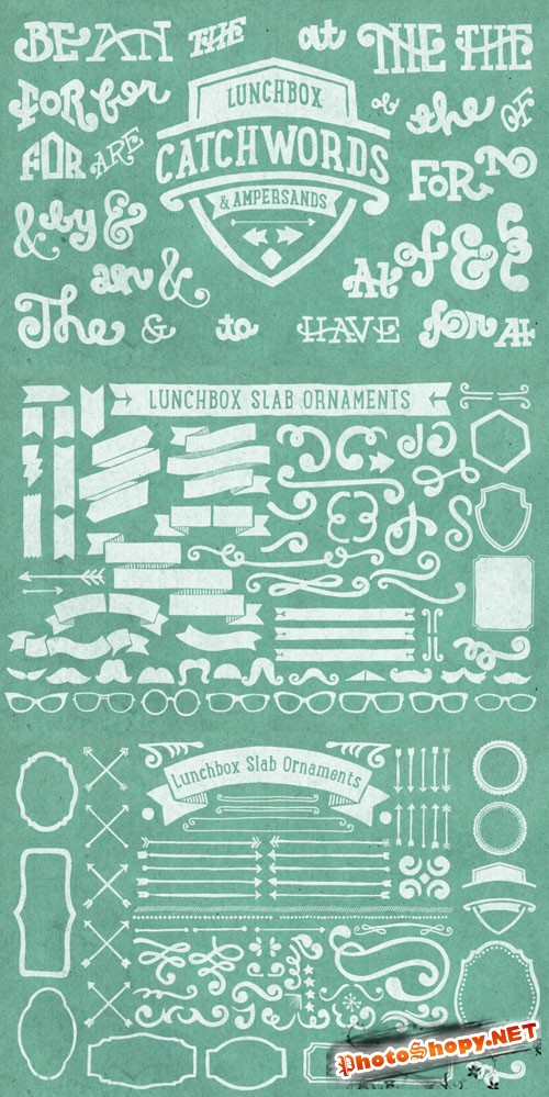 Lunchbox Slab Ornaments Vector Elements