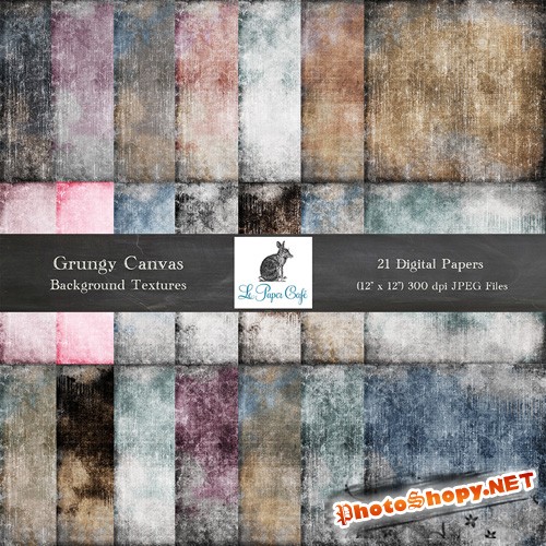 21 Grungy Canvas Backgrounds