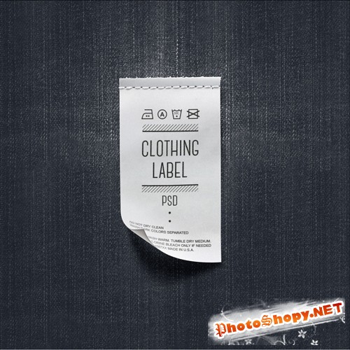 Clothing Label PSD Template