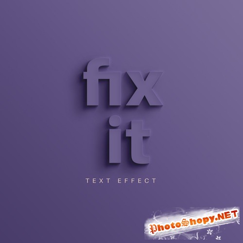 Fix it Text Effect
