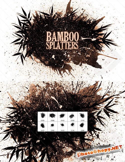 PS Brushes - Bamboo Splatter