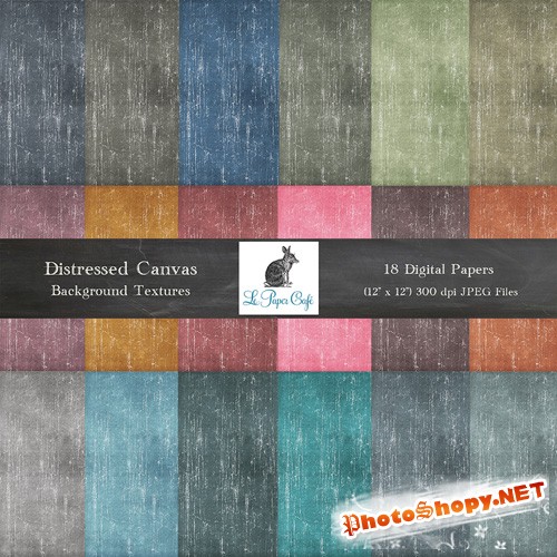 18 Distressed Canvas Backgrounds