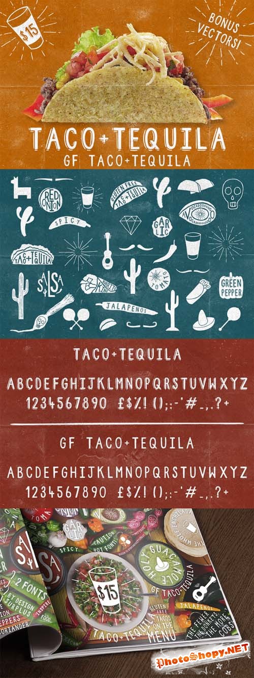2 Fonts - Taco and Tequila