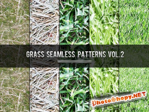 Grass Seamless Photoshop Patterns Vol. 2
