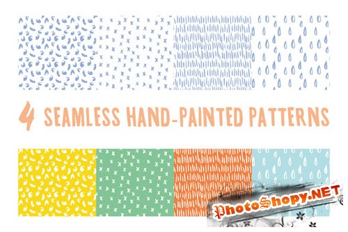 CreativeMarket - Hand-Painted Seamless Patterns 30392
