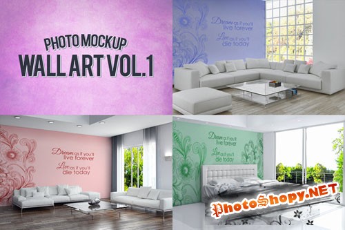 CreativeMarket 48632 - Wall Art Photo Mockups Volume 1