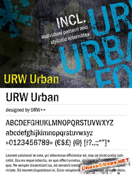 CreativeMarket - URW Urban Font Family 7521