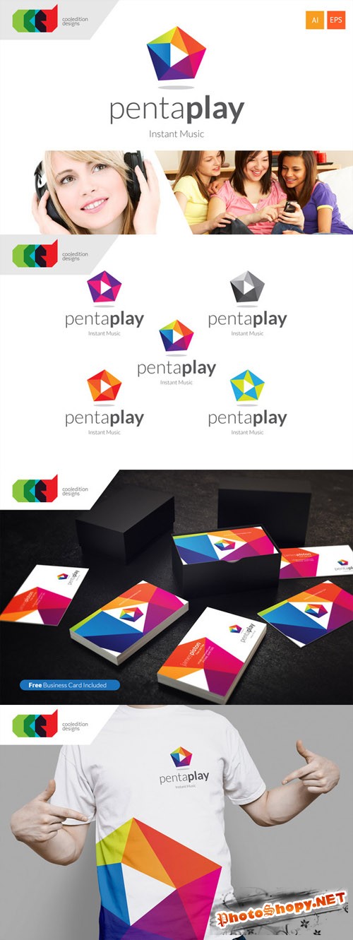 PentaPlay - Logo plus Business Card