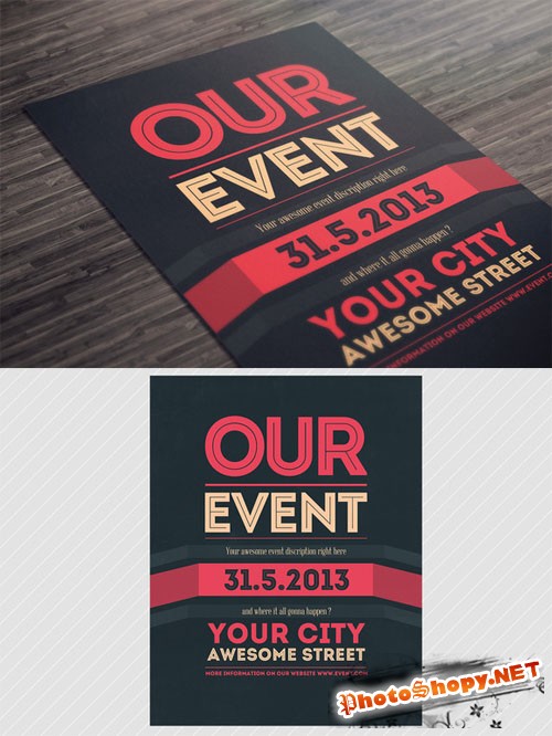 Creativemarket - Our Event Flyer PSD Template 6117