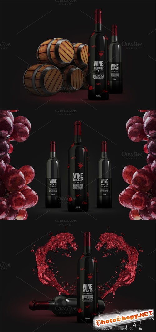 Creativemarket - Wine Mockup 89735