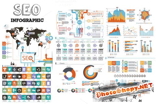 CreativeMarket 81841 - SEO Infographic 1