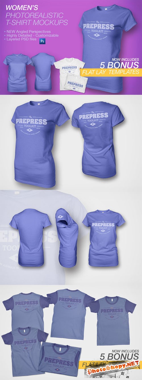 Creativemarket - Women's Ghosted T-Shirt Mockup 19020