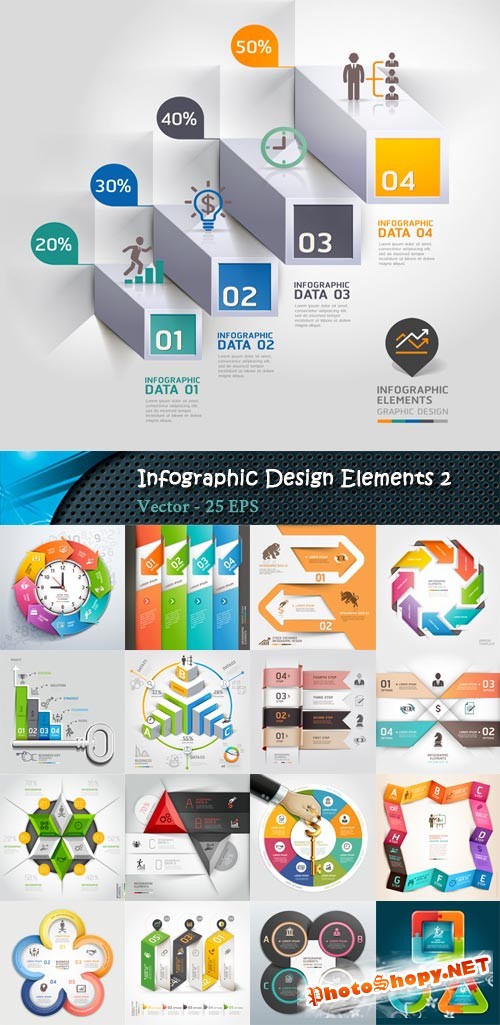 Инфографика - элементы для дизайна 2