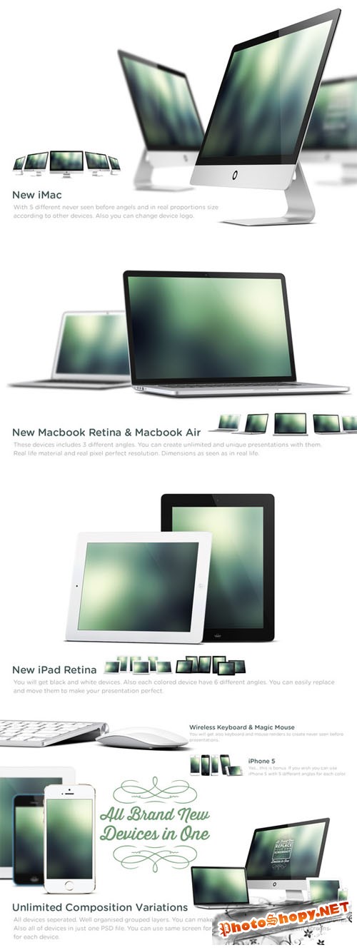 CreativeMarket - New Apple Devices Mock Up